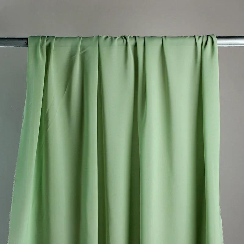 100x150cm Chiffon Fabric Clothing Wedding Decoration Avocado Green Sage Mint Yarn Layout Gauze DIY Home Deco Dress Material