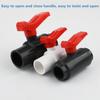 1PC 20-63mm PVC Ball Valve Dual Purpose Valve Plastic Switch Garden Irrigation Fish Tank Accessories Water Supply Pipe Joint