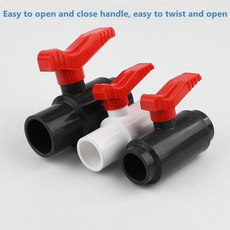 1PC 20-63mm PVC Ball Valve Dual Purpose Valve Plastic Switch Garden Irrigation Fish Tank Accessories Water Supply Pipe Joint