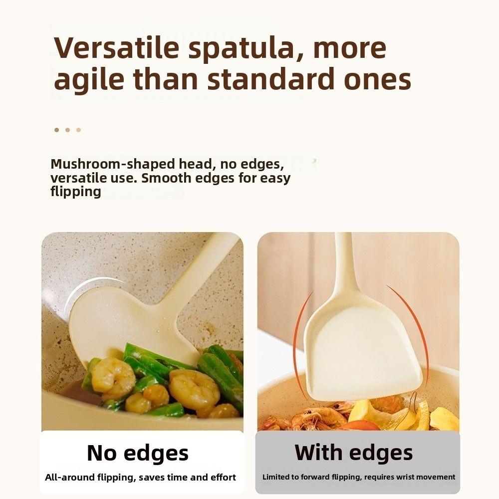 Mushroom Shape Cooking Spatula 2in1 Cooking Spoon Durable Kitchen Stir Fry Spoon Kitchen Tools