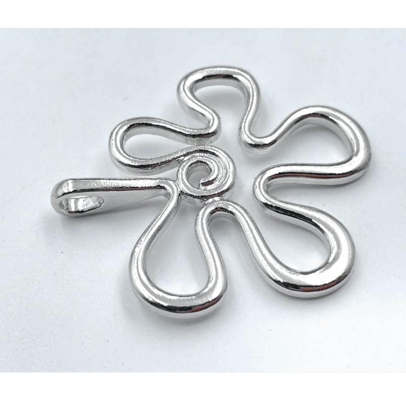 Mode Abstrakt Blomhänge Litet Blommhänge Berlocker Smycken DIY-tillbehör för DIY Halsband Armband Smycken