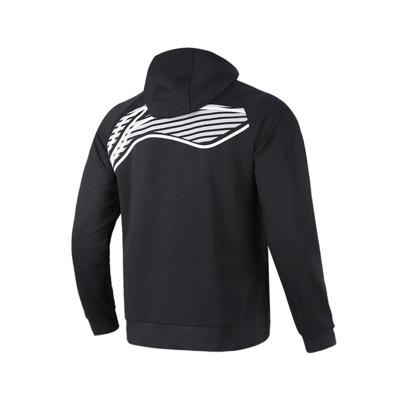 Li-Ning Minimalist Casual Comfortable Large Logo Hoodie Unisex hoodies Black YWDU235-1