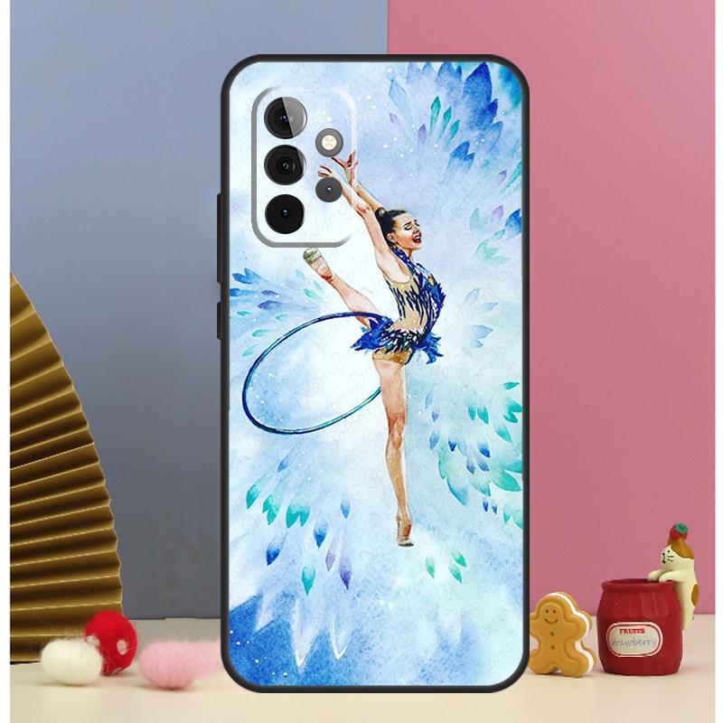 Gymnastics Oil Painting Phone Case For Samsung Galaxy A12 A32 A52 A14 A24 A34 A54 A53 A33 A13 A15 A25 A71 A51 Cover