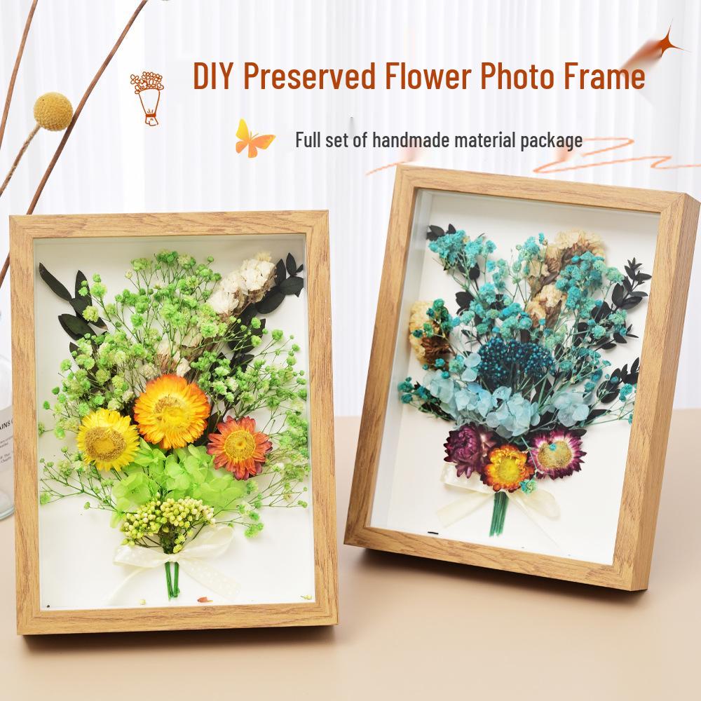 Mother’s Day DIY Photo Frame with Preserved Dried Flowers - Children's Handmade Gift Kit