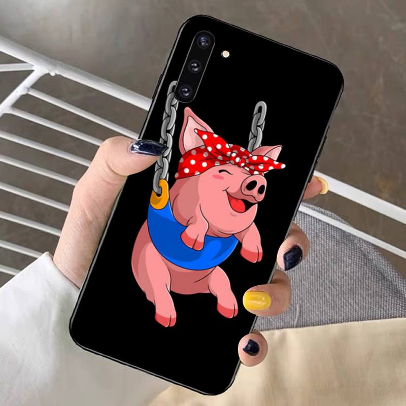 Cute Little Pet Pig Phone Case for Samsung Note 5 7 8 9 10 20 Pro Plus Lite Ultra A21 12 72