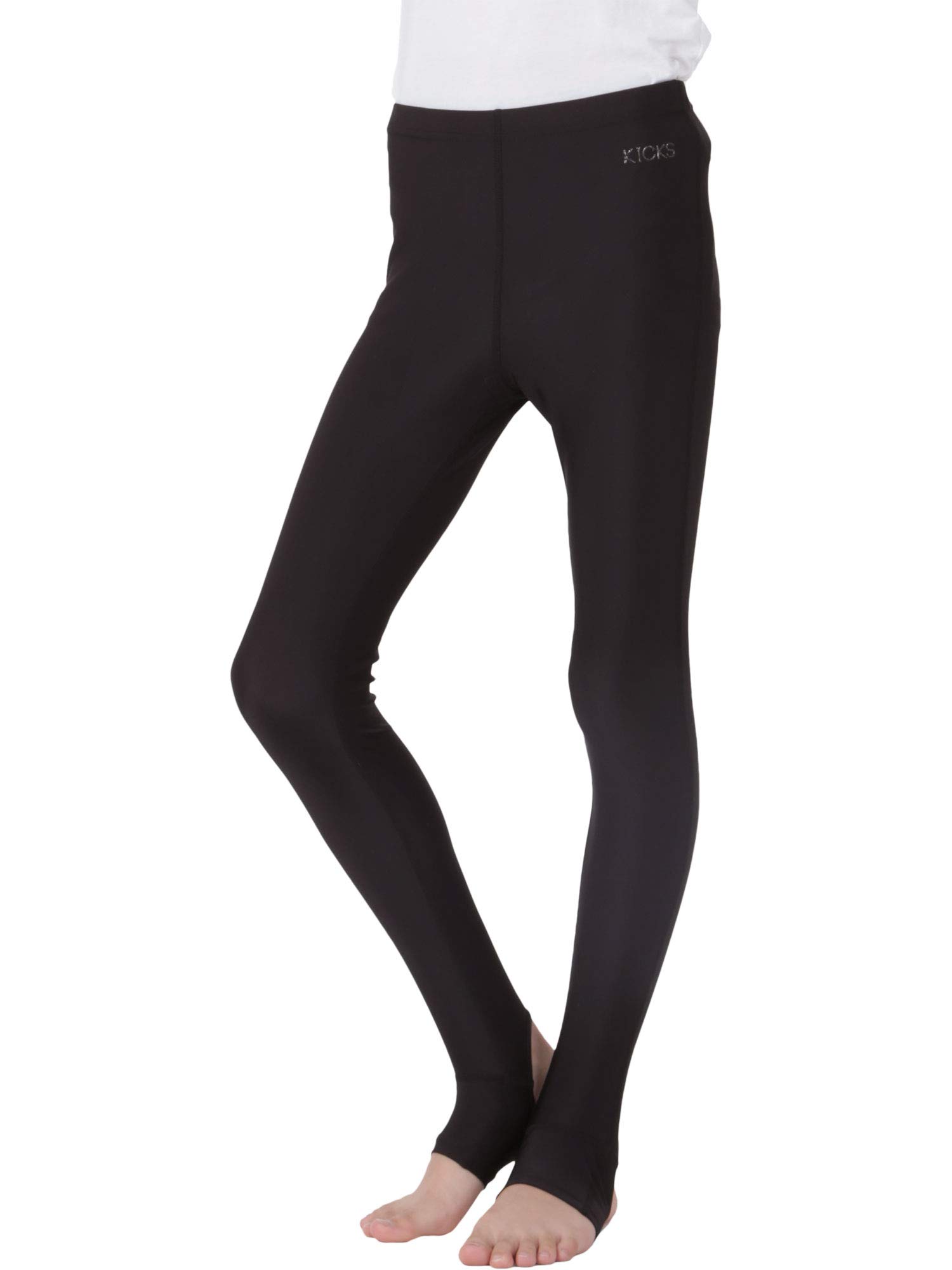 

Детская рашгард KICKS, защита UPF 50+, KJR-260, черный, размер 120, плавательные лосины, для детей и подростков, черный