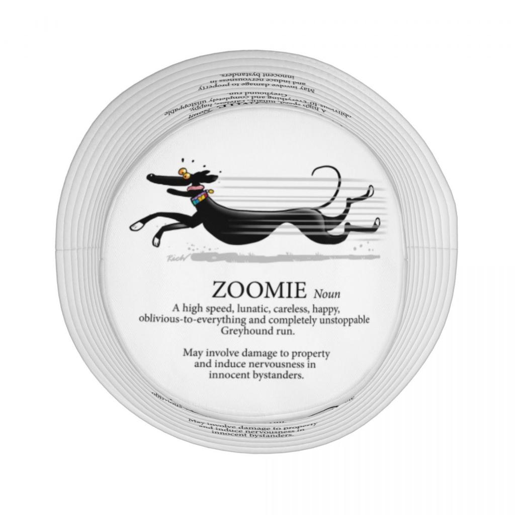 Greyhound Zoomie Bucket Hats for Women Unisex Printed Whippet Sighthound Dog Summer Beach Sun Whippet Sighthound Dog FisherUnisex Cap