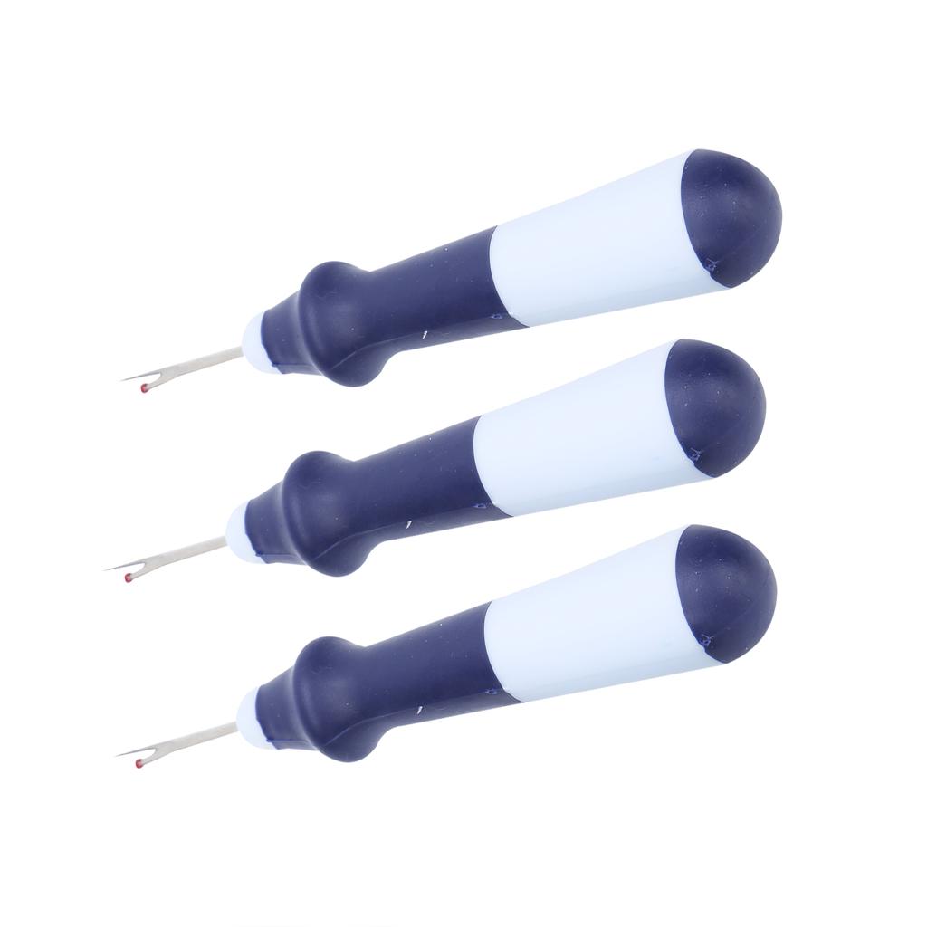 3Pcs Seam Ripper Durable Stainless Ergonomic Handy Handles Thread Remover Sewing Crafting Embroidery