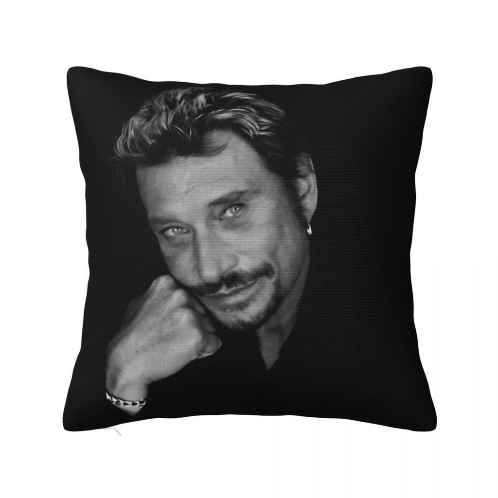 3D Printing Johnny Hallyday Rock Star Pillow Cover Morden Pillow Case For Sofa Bedroom Home Decor Cushion Cover Soft Pillowcases