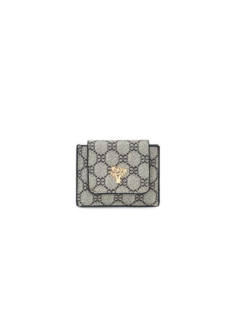 Damen Ultra-dünner Koreanischer Stil Kartenhalter - Leichte Tasche mit Buchstabenprint für Ausweis & Kreditkarten