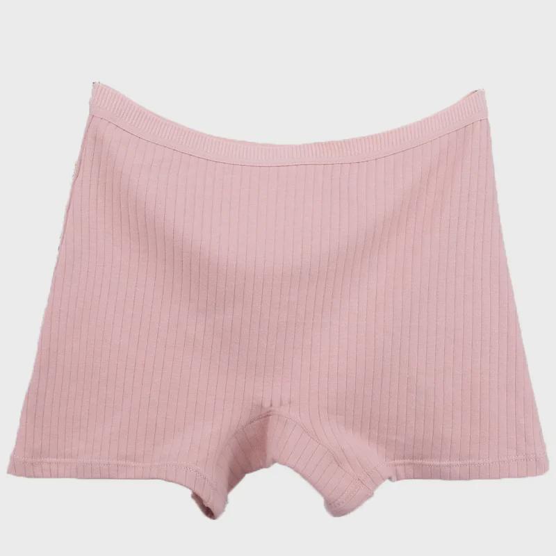 2024 High-Waist Cotton Boxer Briefs for Women - Plus Size MM200, Soft Threaded Design