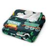T-Thomas The Train Friends Percy Blanket  Warm Soft Pattern Plush Throw Blanket For Bedroom Trave Flannel Bedspread Bed Cover