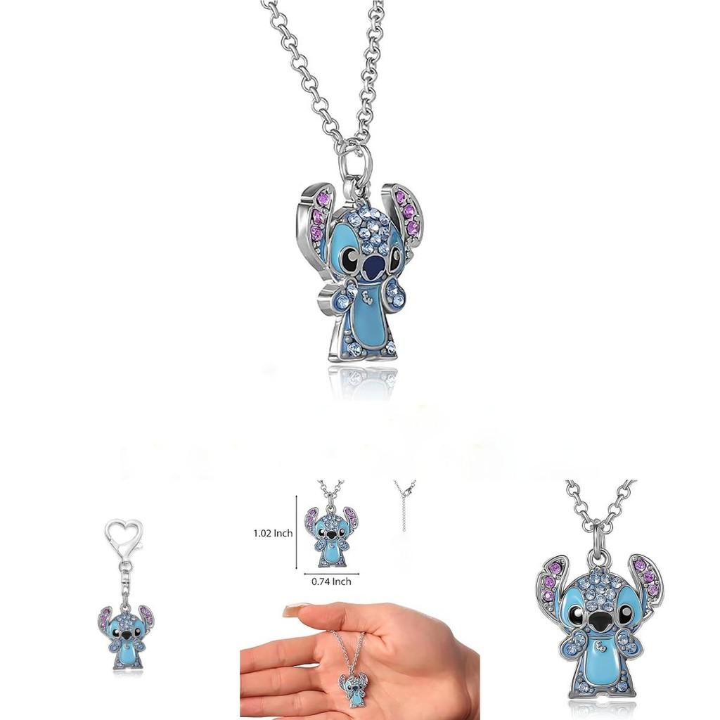 Lilo Stitch Fashion Jewelry Alloy Chain With Rhinestones For Casual Gift