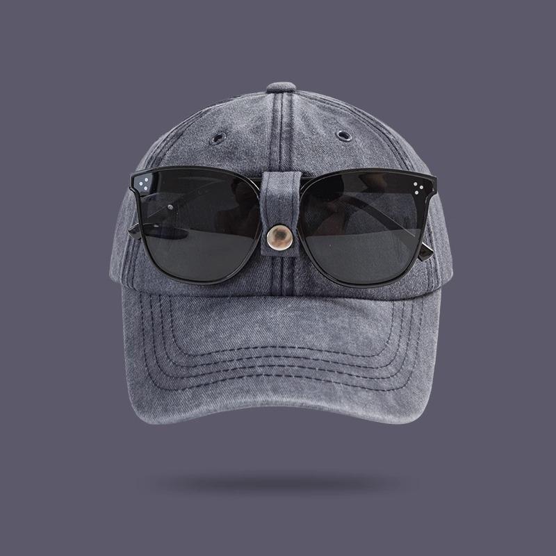 Men'S Hat Trendy Backwards Glasses Baseball Cap Women'S Street Style Baseball Cap