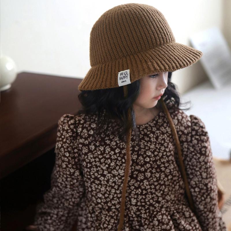 Children's Fisherman Hat Boys and Girls Knitted Hat Baby Travel Hats