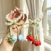 2PCS Decorative Rose Curtain Straps Portable Curtain Binding Curtain Buckle  Living Room