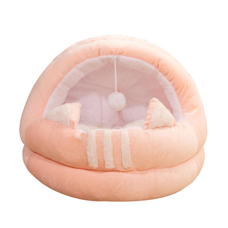 Dog Kennel Autumn and Winter Comfortable Thickened Warm Yurt Pet Kennel Deep Sleep Cat Mat Kennel Universal for Cats and Dogs