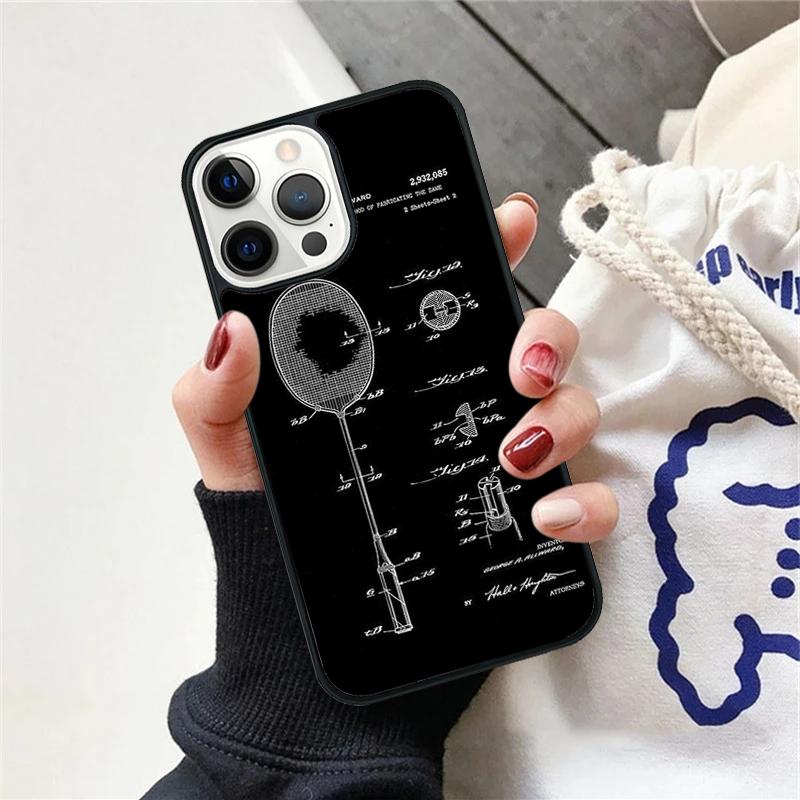 Badminton Sport Phone Case For iPhone 17 Air 15 16 Cover 11 13 14 Pro Max 12 Plus Max Fundas