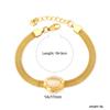 Luxury Chic Cat Eye Stone Mesh Chain Bracelet Fashion Trendy Metal Jewelry for Women