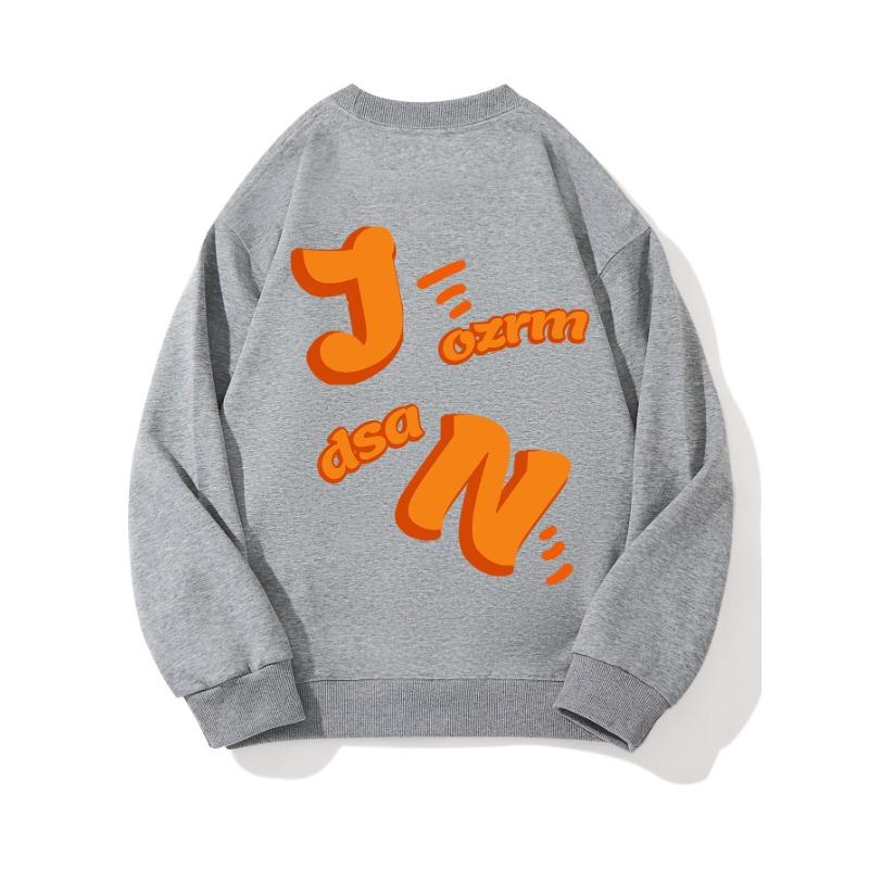 

Dsa Модный принтованный топ, повседневная спортивная одежда на осень и зиму, хлопковая толстовка XXL слоновая кость