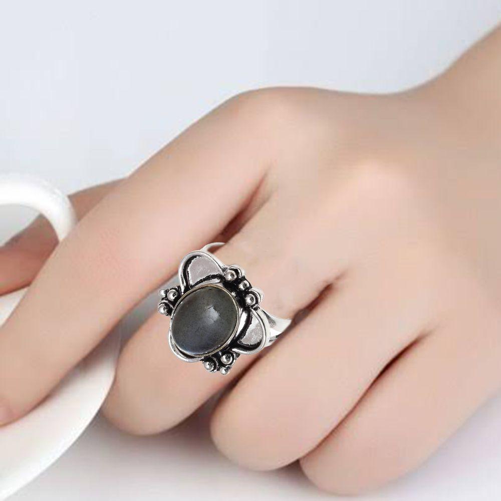 Labradorite Gemstone Handmade Silver Jewelry  "9"