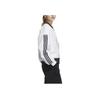 adidas Striped Colorblock Logo Print Zip-Up Casual Long Sleeve Jacket Women Jacket White H09760