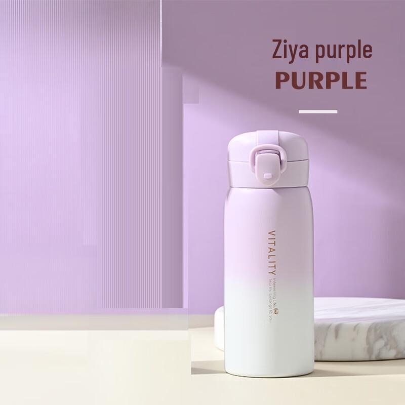 TLAKEHO Portable 304 Stainless Steel Thermos Bottle with Pop-up Lid