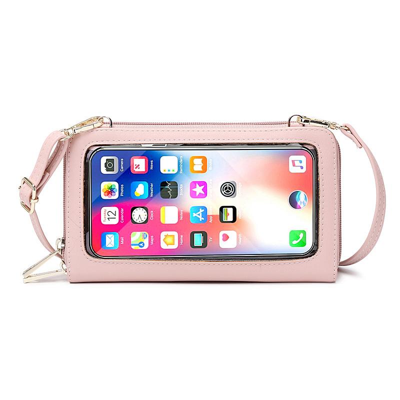 Touch screen mobile phone bag crossbody small bag 2025 new anti-theft brush wallet women's long versatile women's bag