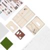 DIY House Kit with Light Strip Opened Closed Miniature Wooden House Assembly Kit Tabletop Decoration