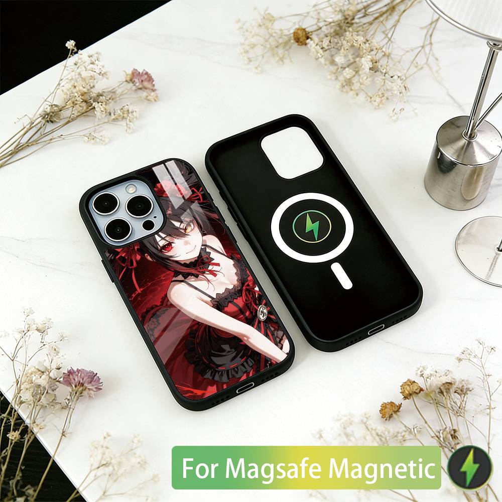 

Date A Live Tokisaki Kurumi Phone Case For iPhone17,16,15,14,13,12,11 Plus,Pro Magnetic with Magsafe Wireless Charging iPhone16ProMax