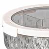 PET Divided Serving Tray with 6 Sections Luxury Home Decor Round Tray for Appetizers and Sweets