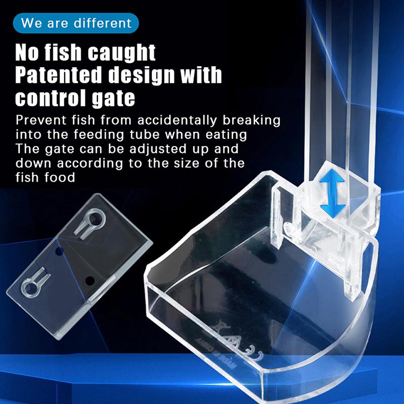 Aquarium Fish Shrimp Feeding Dish Set - Clear Feeder Tube And Dish With Cleaning Brush And Measuring Spoon For Shrimp