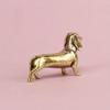 Reine Kupfer Dackel Statue Vintage Messing Figuren Heimdeko Schreibtisch Ornament Miniaturen Antik Tee Haustier Handwerk Geschenke