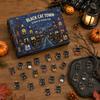 Halloween Advent Calendar Acrylic Countdown Decoration for Holiday Table Shelf Mantel Display