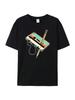 Men Short Sleeve 80s Cassette Tape Pencil 1980s Retro Vintage Throwback Music T-Shirt Women Clothing Vintage T Shirt Camisetas