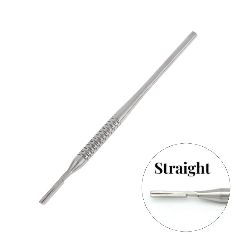 1/2 Stück Premium Edelstahl Dental-Skalpellgriff für Klinge Nr. 3 - Professionelles Oralchirurgie-Instrument für Zahnärzte
