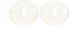 Sign Painted Round WHITE KEY