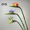 Artificial Flower Lifelike Bird of Paradise Realistic Non Fading And Low Maintenance Home Decoration