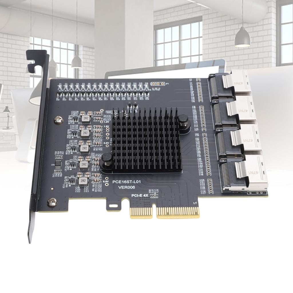 PCIE To 4 Port SFF 8087 Adapter PCIE 3.0 X4 Expansion Card Support for 10 11 2003 System