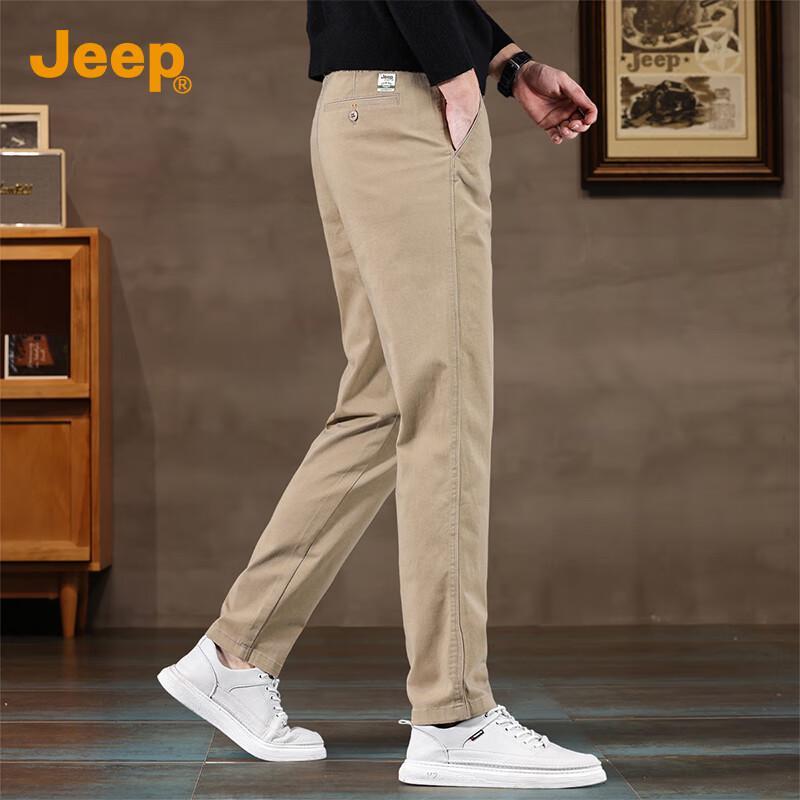 

Jeep Men s Loose Straight-Leg Casual Cotton Blend Pants 36