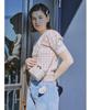 Furfur Gingham Knit Pullover RWNT252043 Pink Women's