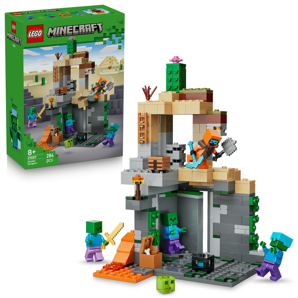 Minecraft Zombie Dungeon Building Toy Set - 21587 Blocks