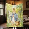 1PC Rabbit Carrots Blanket Soft Comfortable All Seasons Suitable Sofa Office Travel Home Perfect Gift