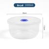 ZISIZ Round Microwave & Freezer Safe Plastic Lunch Box