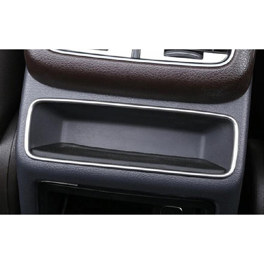 Frame Cover Rear Seat Air Outlet Vent For Benz GLE GLS - Silver Titanium