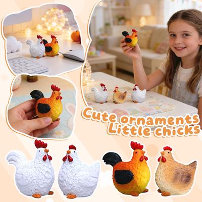 Easter Independent Adorable Chick Set Indoor/Outdoor Decorative Resin Ornament