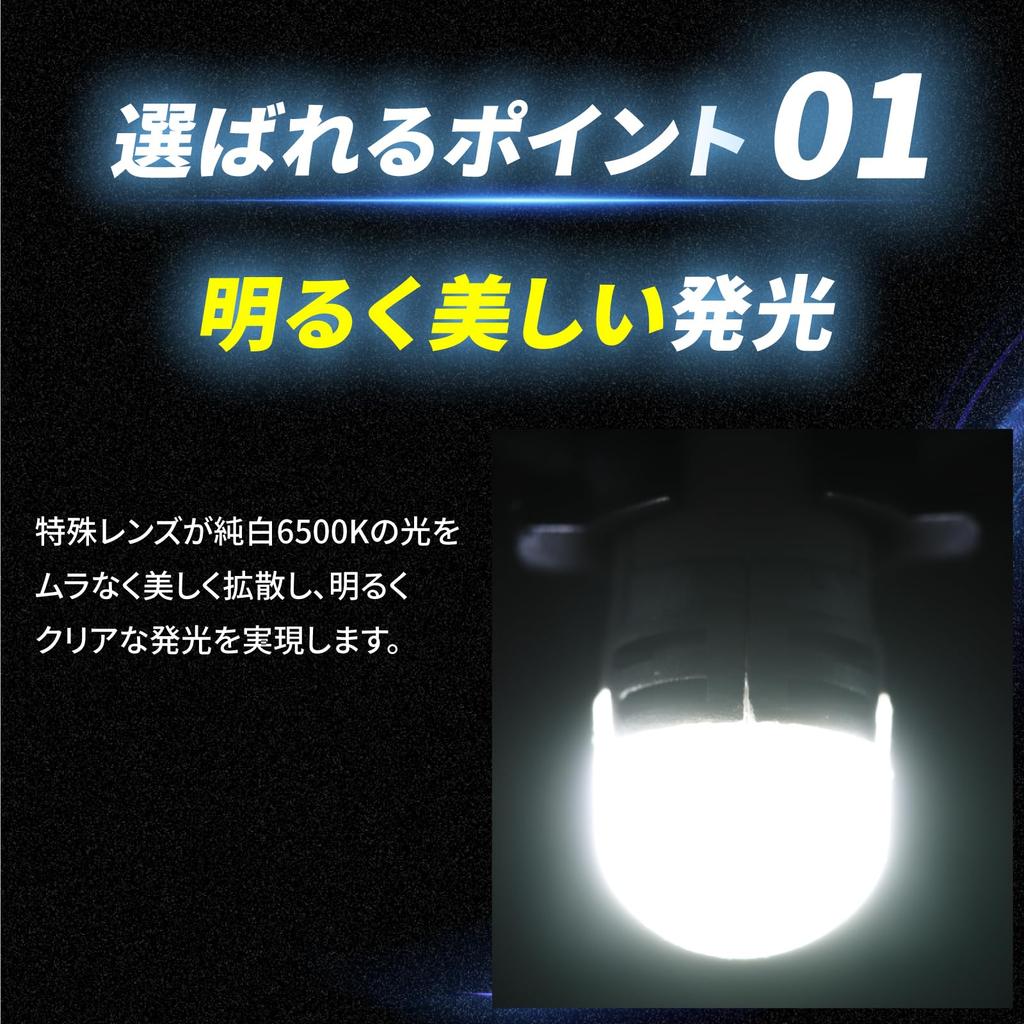 Takenous T10 LED Position Bulb 24V 12V White 6500K Bright Illumination Non-Polarity