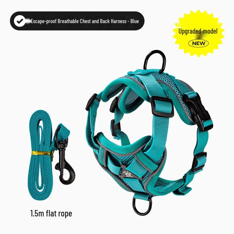 Anti-Escape Adjustable Cat Harness & Leash Set for Outdoor Walking