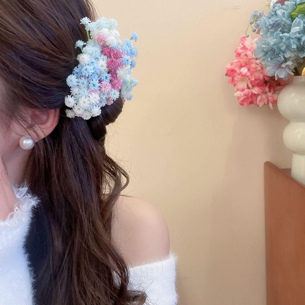 Bohemian Starry Sky Flower Hair Clip Fairy Bride Hair Accessories Vintage Thai Hairpin  Daily