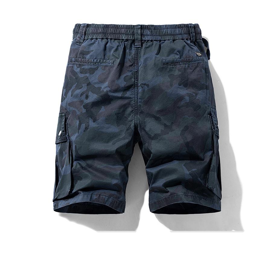 Summer Men Camouflage Cotton Cargo Shorts Men's Fashion Multi-pocket Casual Shorts Pants Outwear Breathable Joggers Shorts Male